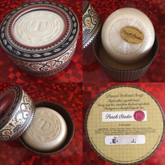 T-Monogrammed Lemon Verbena Soap - Punch Studio - Picture 8 of 8